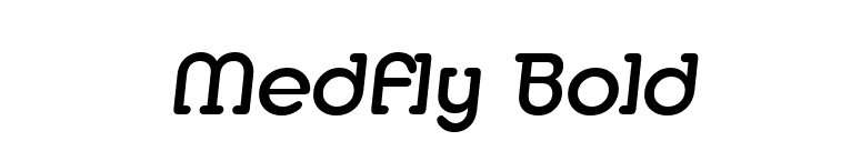 Medfly Bold font preview