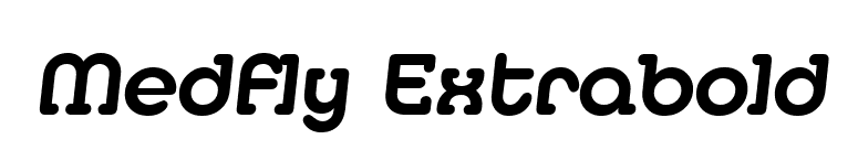 Medfly Extrabold font preview