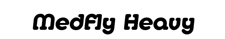 Medfly Heavy font preview