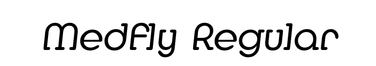 Medfly Regular font preview