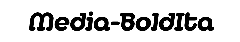 Media-BoldIta font preview