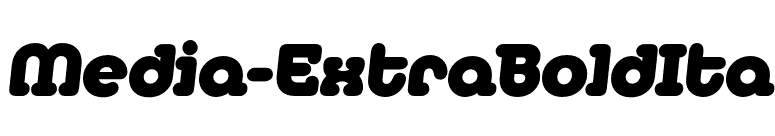 Media-ExtraBoldIta font preview