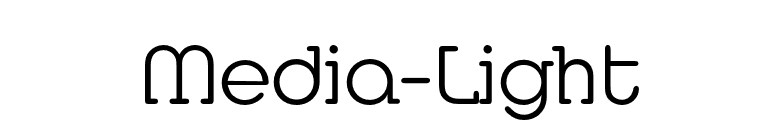 Media-Light font preview