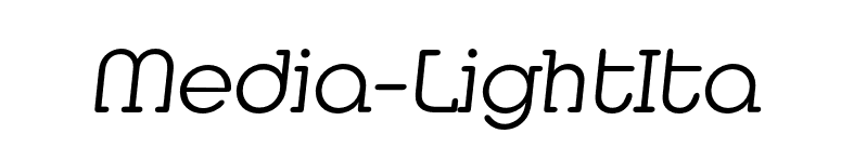 Media-LightIta font preview