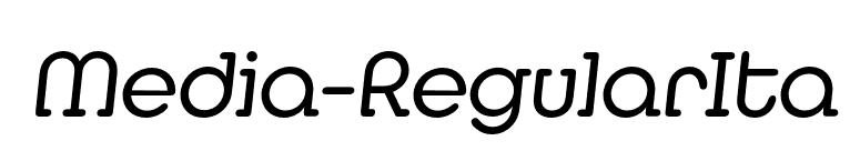 Media-RegularIta font preview