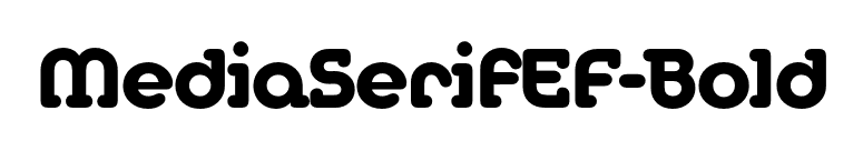 MediaSerifEF-Bold font preview