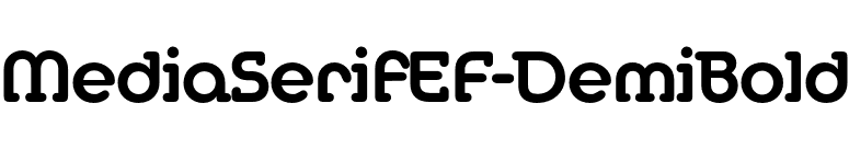 MediaSerifEF-DemiBold font preview