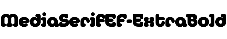 MediaSerifEF-ExtraBold font preview