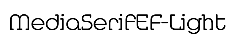 MediaSerifEF-Light font preview