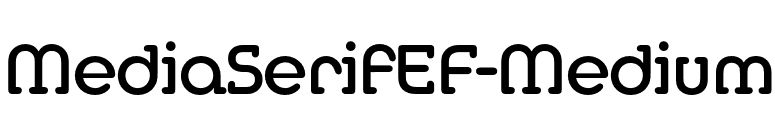 MediaSerifEF-Medium font preview