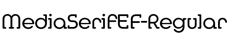 MediaSerifEF-Regular font preview