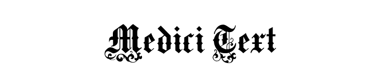 Medici Text font preview