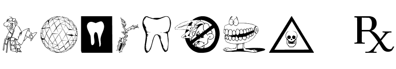 Medicobats font preview