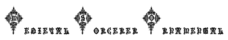 Medieval Sorcerer Ornamental font preview