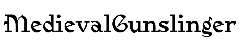 MedievalGunslinger font preview