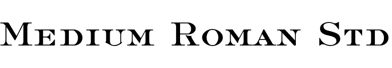 Medium Roman Std font preview