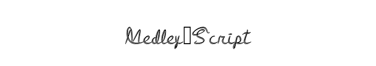 Medley_Script font preview