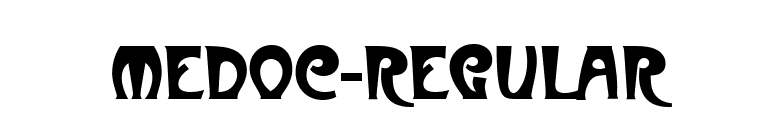 Medoc-Regular font preview