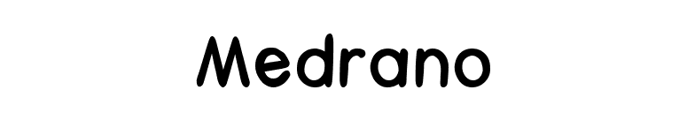 Medrano font preview