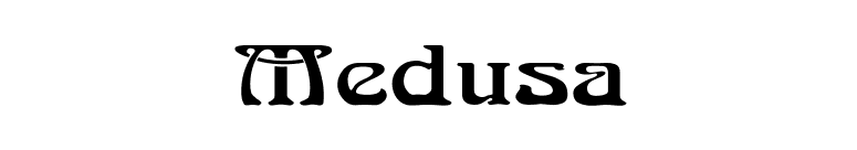 Medusa font preview