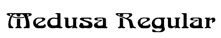 Medusa Regular font preview