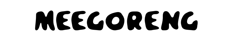 Meegoreng font preview