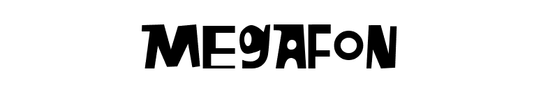 Megafon font preview
