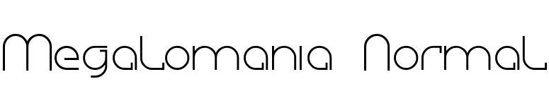 Megalomania Normal font preview