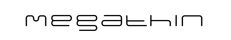 megathin font preview