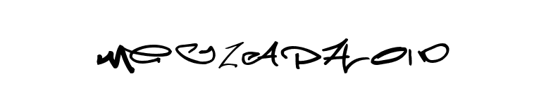 Meglaphoid font preview