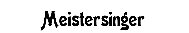 Meistersinger font preview