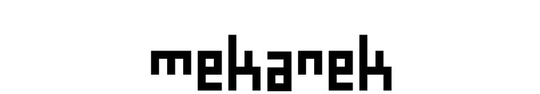 Mekanek font preview