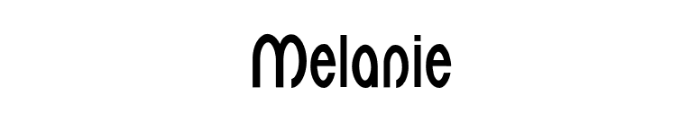 Melanie font preview