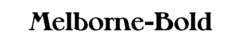 Melborne-Bold font preview