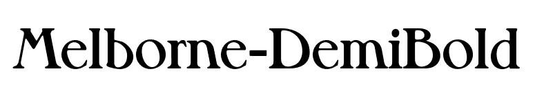 Melborne-DemiBold font preview