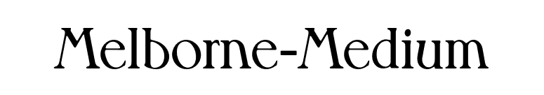 Melborne-Medium font preview