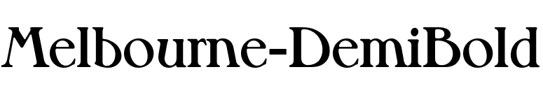 Melbourne-DemiBold font preview