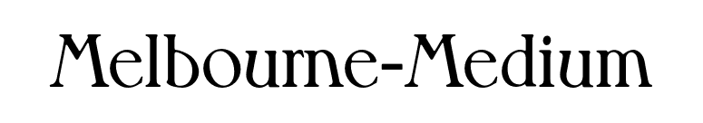 Melbourne-Medium font preview