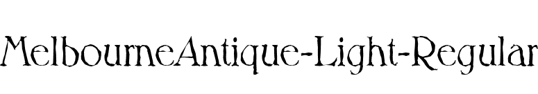 MelbourneAntique-Light-Regular font preview