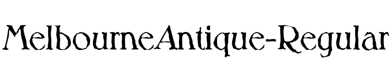 MelbourneAntique-Regular font preview