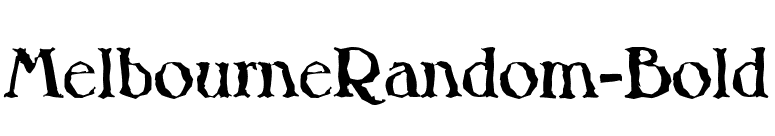 MelbourneRandom-Bold font preview