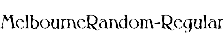 MelbourneRandom-Regular font preview