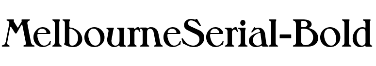MelbourneSerial-Bold font preview