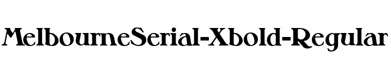 MelbourneSerial-Xbold-Regular font preview