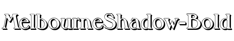 MelbourneShadow-Bold font preview
