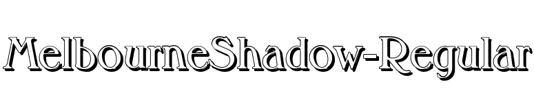 MelbourneShadow-Regular font preview