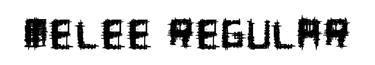 Melee Regular font preview