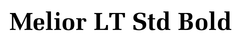 Melior LT Std Bold font preview