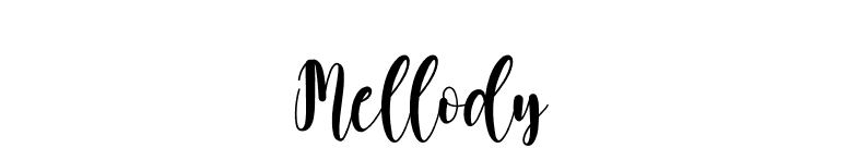 Mellody font preview