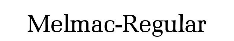Melmac-Regular font preview